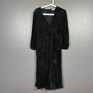 Elegant Black Wrap Dress